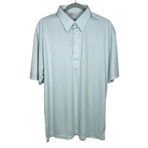 Collars & Co Polo Shirt Mens XL Light Blue Dress Collar Point English Preppy